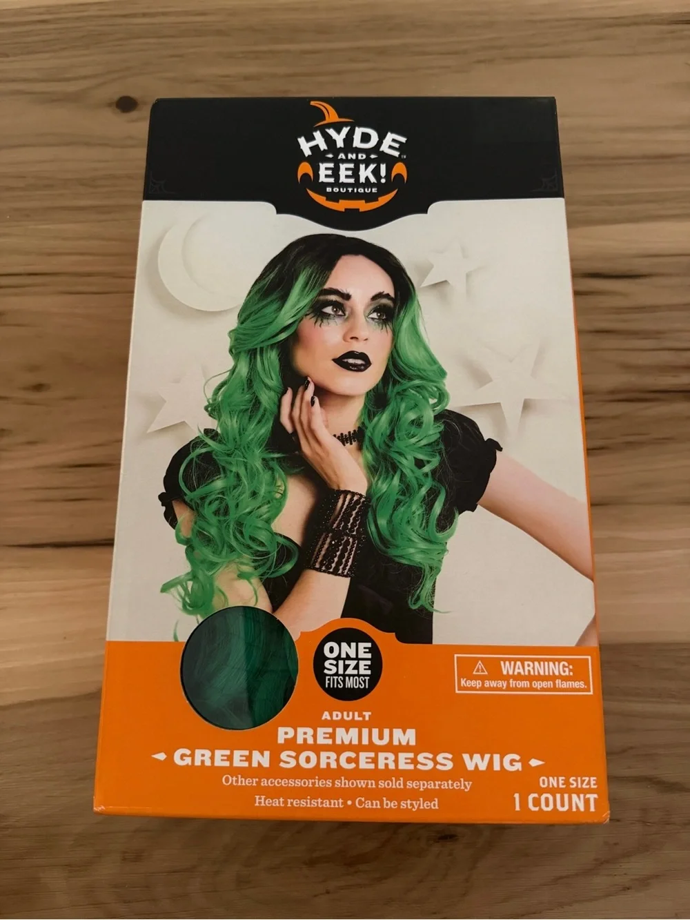 New Hyde and Eek Adult premium green sorceress wig